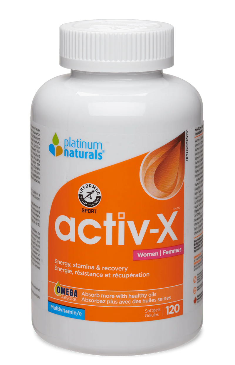 Platinum Naturals Activ X 120 softgels - Womens