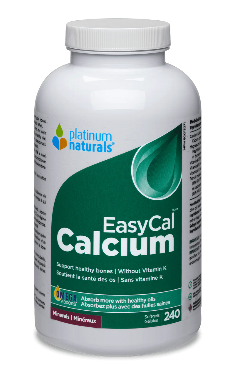 Platinum Naturals EasyCal Calcium 240 softgels