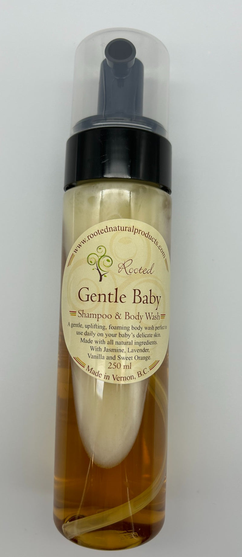 Rooted Gentle Baby Shampoo & Body Wash 250ml