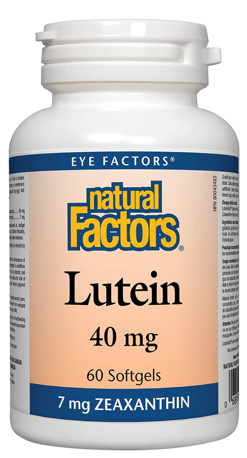 Natural Factors Lutein 40mg 60 softgels