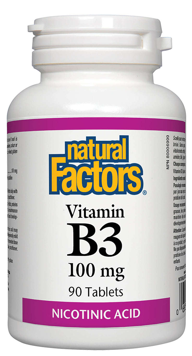 Natural Factors Vitamin B3 100mg 90 tablets