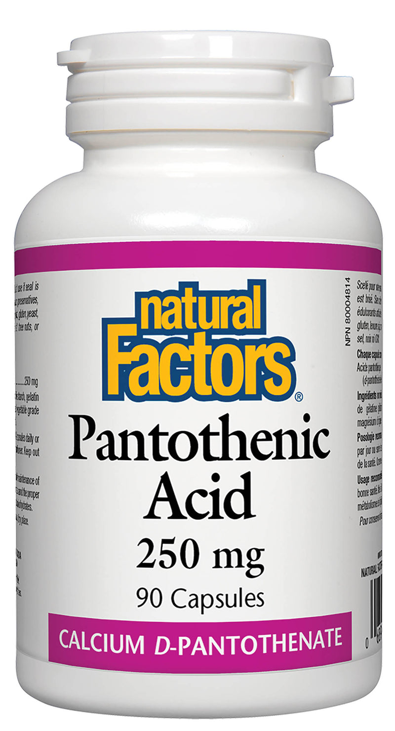 Natural Factors Pantothenic Acid 250mg 90 capsules