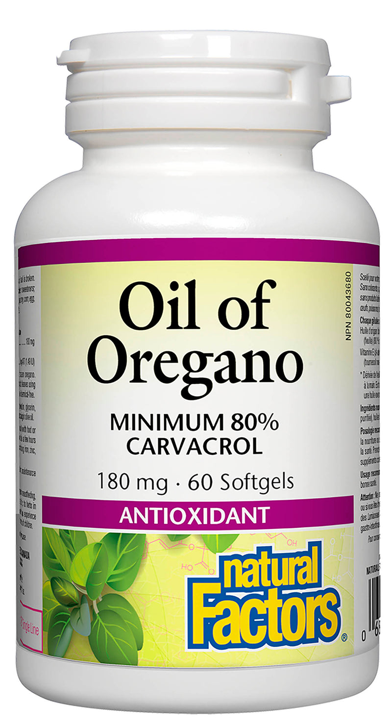 Natural Factors Oregano Oil 60 softgels