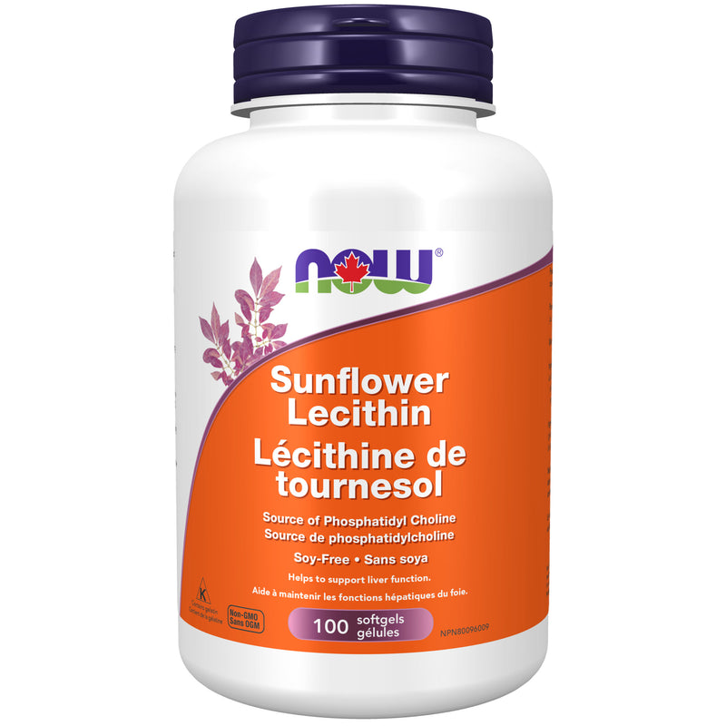 Sunflower Lecithin 1200mg Softgels, 100 Count