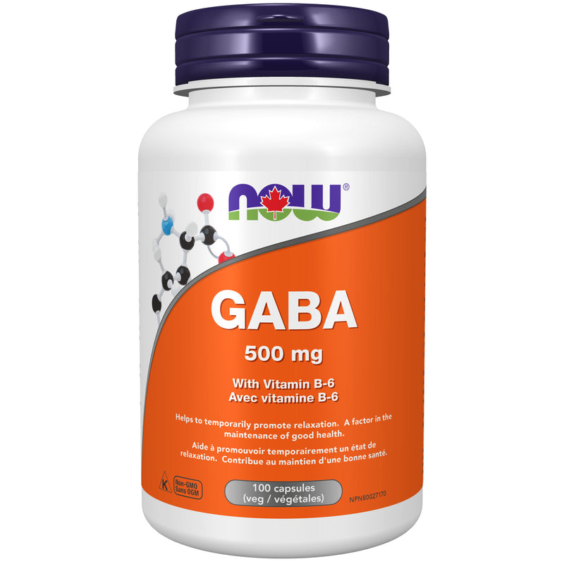 GABA 500mg Vegetable Capsules, 100 Count
