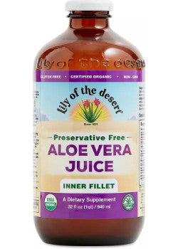 Lily of the Desert Organic Aloe Vera Juice Preservative Free 946ml - Inner Fillet