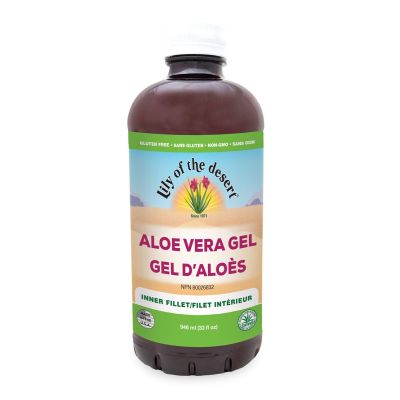 Lily of the Dessert Organic Aloe Vera Gel 946ml - Inner Fillet