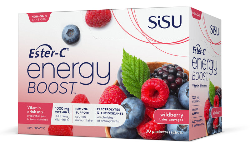 Sisu Ester-C Energy Boost 30 pack - Berry