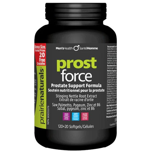 Prairie Naturals ProstForce 120 + 20 Caps - BONUS