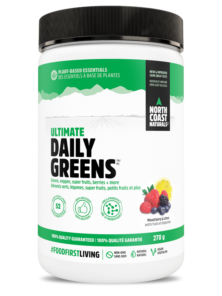 North Coast Naturals Daily Greens 270g - Mixed Berry/Citrus