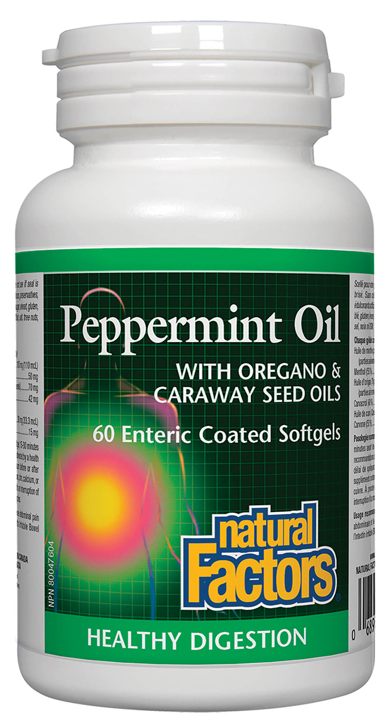 Natural Factors Peppermint Oil 60 capsules