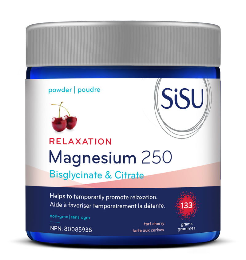 Sisu Magnesium 250mg Relaxation Blend 133g - Tart Cherry