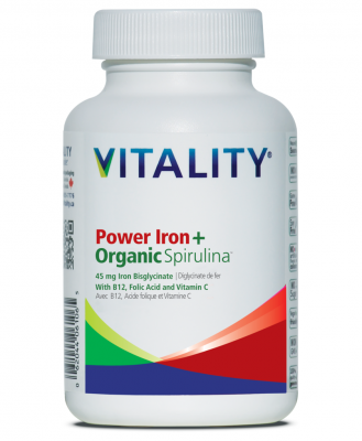 Vitality Power Iron + Organic Spirulina 60 Capsules