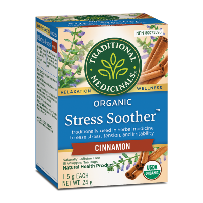 Traditional Medicinals Organic Tea 16 Bags - Stress Soother Cinnamon