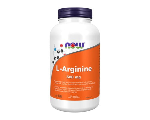 Now L-Arginine 500mg 250 capsules