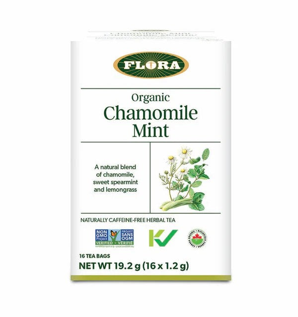 Flora Organic Chamomile Mint Tea 16 Bags