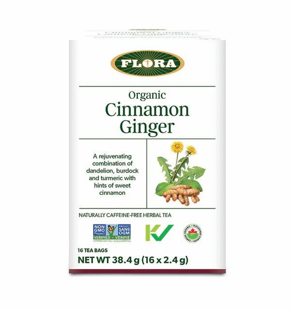 Flora Cinnamon Ginger Tea 16 Bags