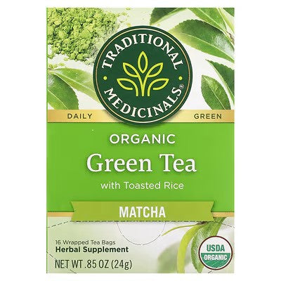 Traditional Medicinal Organic Green Tea Matcha 16 Bags