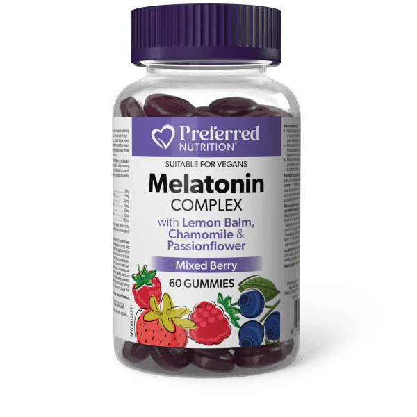 Preferred Nutrition Melatonin Complex 60 Gummies - Mixed Berry