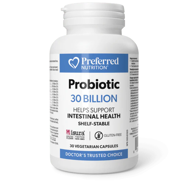 Preferred Nutrition Probiotics 30 Billion 30 Capsules